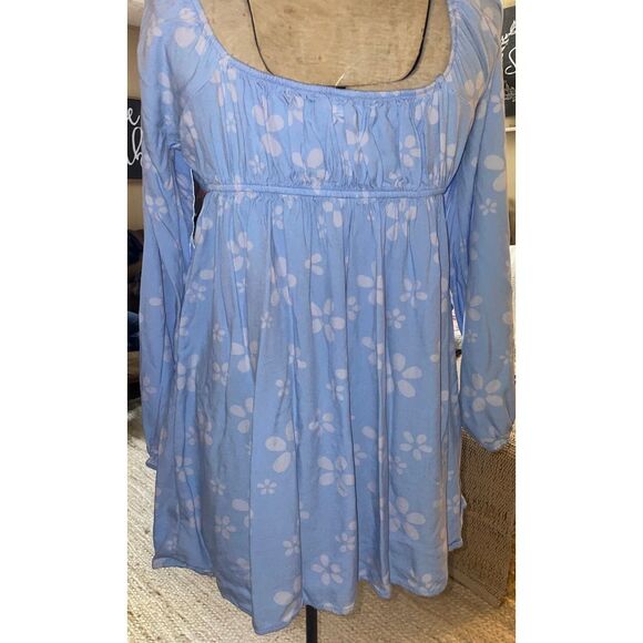 American Eagle Ruffle Wrap Mini Dress Size | M - Picture 2 of 2